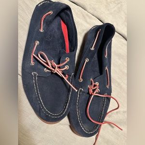 Men’s Sperry shoes - suede blue & red. Size 11